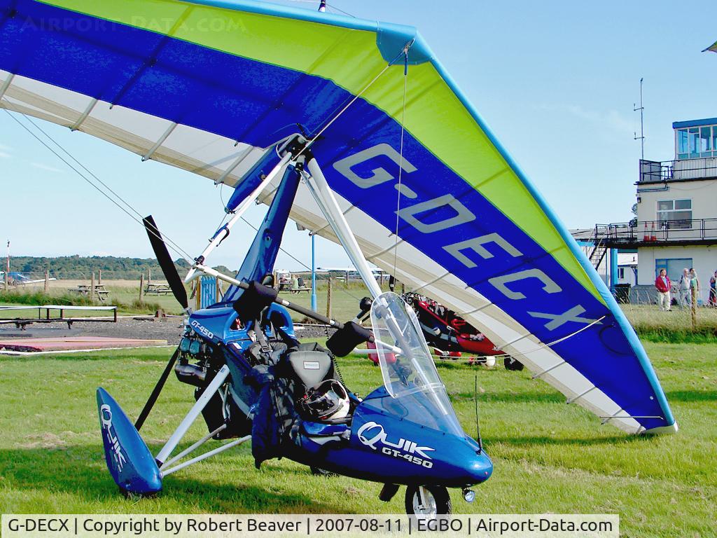 G-DECX, 2007 P&M Aviation Quik GT450 C/N 8263, Quik GT450