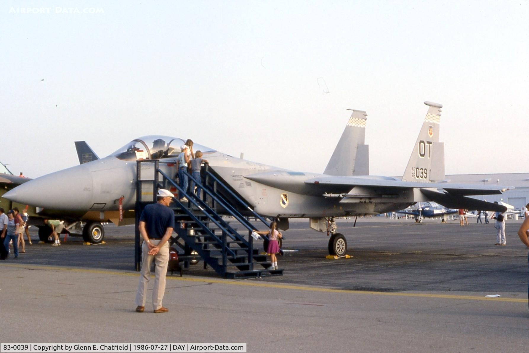 83-0039, 1983 McDonnell Douglas F-15C Eagle C/N 0899/C299, F-15C at the Dayton International Air Show