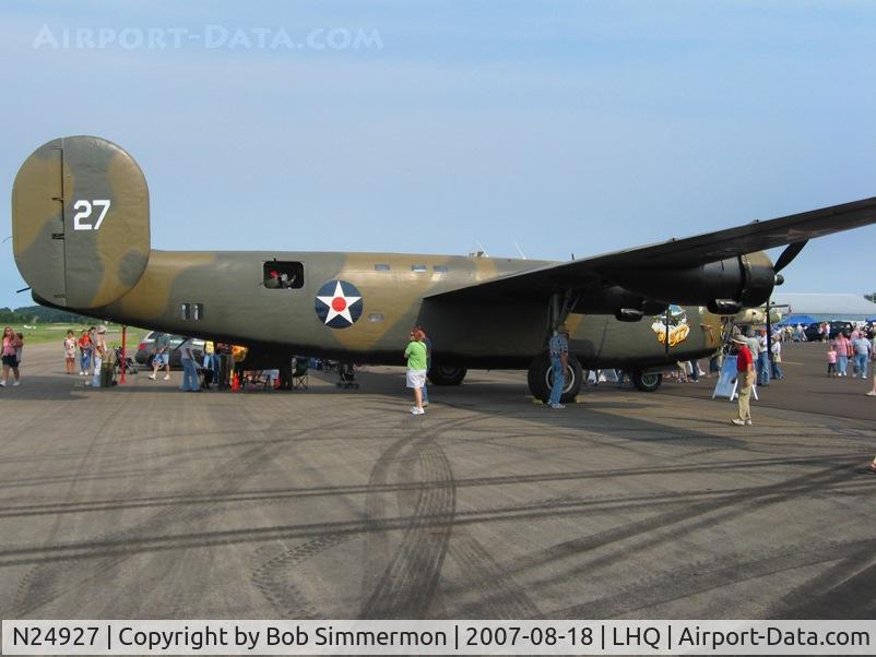 N24927, 1940 Consolidated Vultee RLB30 (B-24) C/N 18, B24 Liberator at Wings of Victory Airshow - Lancaster, OH