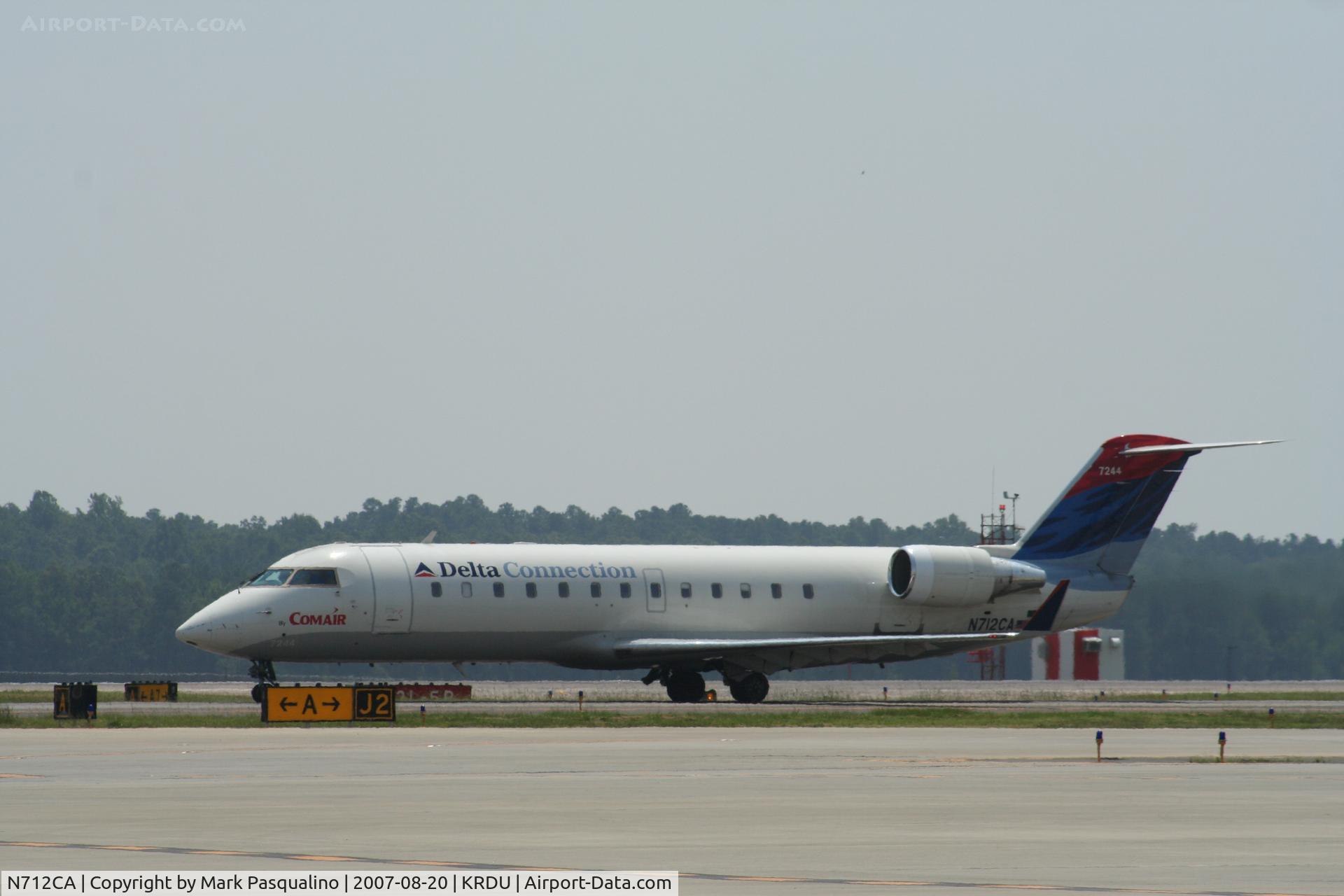 N712CA, 1998 Bombardier CRJ-100ER (CL-600-2B19) C/N 7244, CL-600-2B19