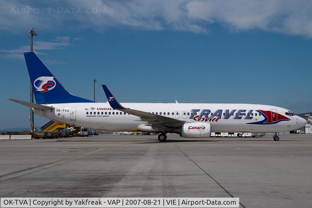 OK-TVA, 2001 Boeing 737-86N C/N 32243, Travel Service Boeing 737-800
