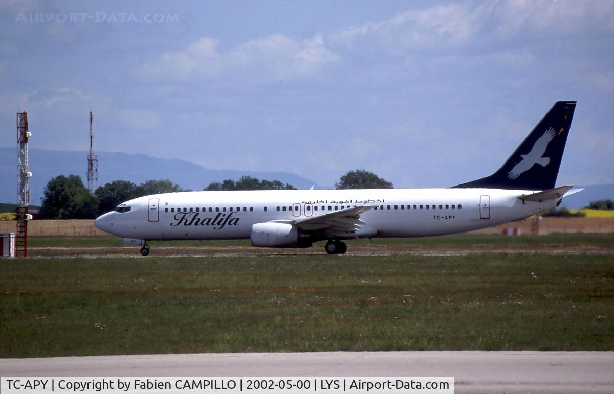 TC-APY, 1999 Boeing 737-86N C/N 28591, Khalifa