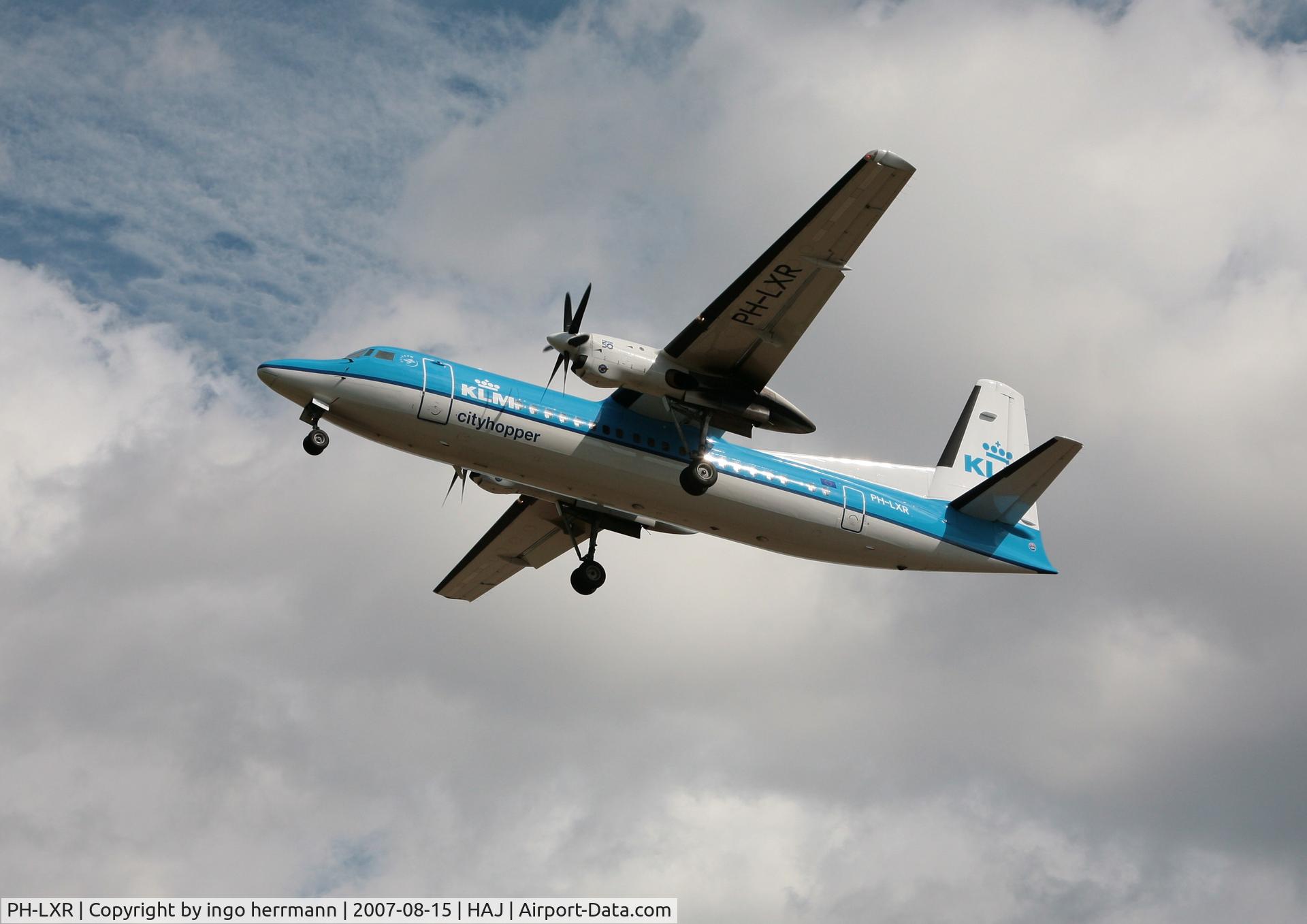 PH-LXR, 1993 Fokker 50 C/N 20277, Fokker50