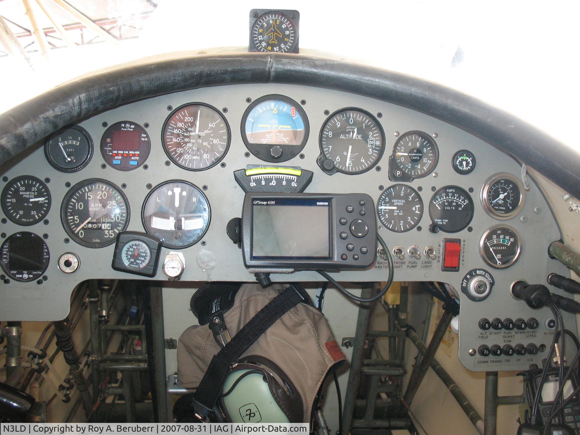 N3LD, 1976 Stolp SA-300 Starduster Too C/N 1145, Aft Cockpit Instrument Panel