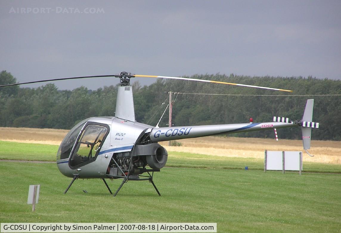 G-CDSU, 2003 Robinson R22 Beta II C/N 3464, Robinson R22 at Conington