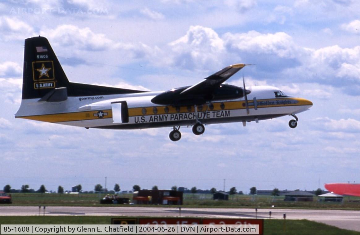 85-1608, 1984 Fokker C-31A (F27-400M) Troopship C/N 10668, C-31A at the Quad Cities Air Show