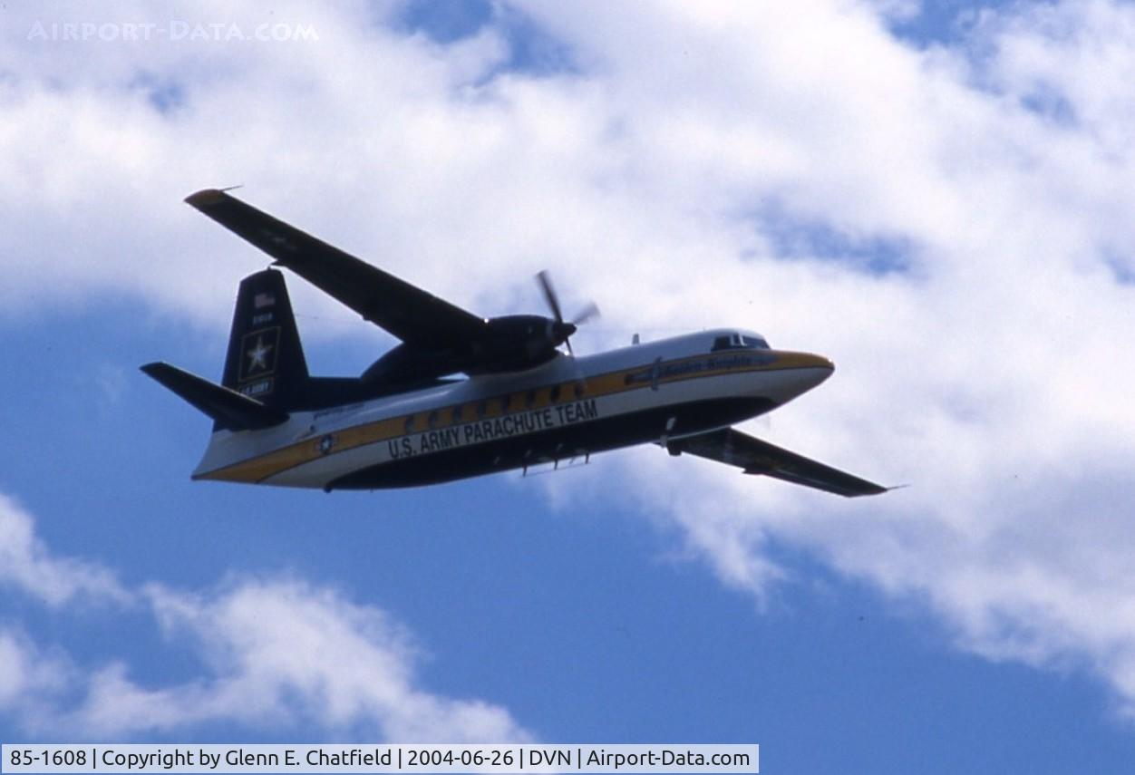 85-1608, 1984 Fokker C-31A (F27-400M) Troopship C/N 10668, C-31A at the Quad Cities Air Show