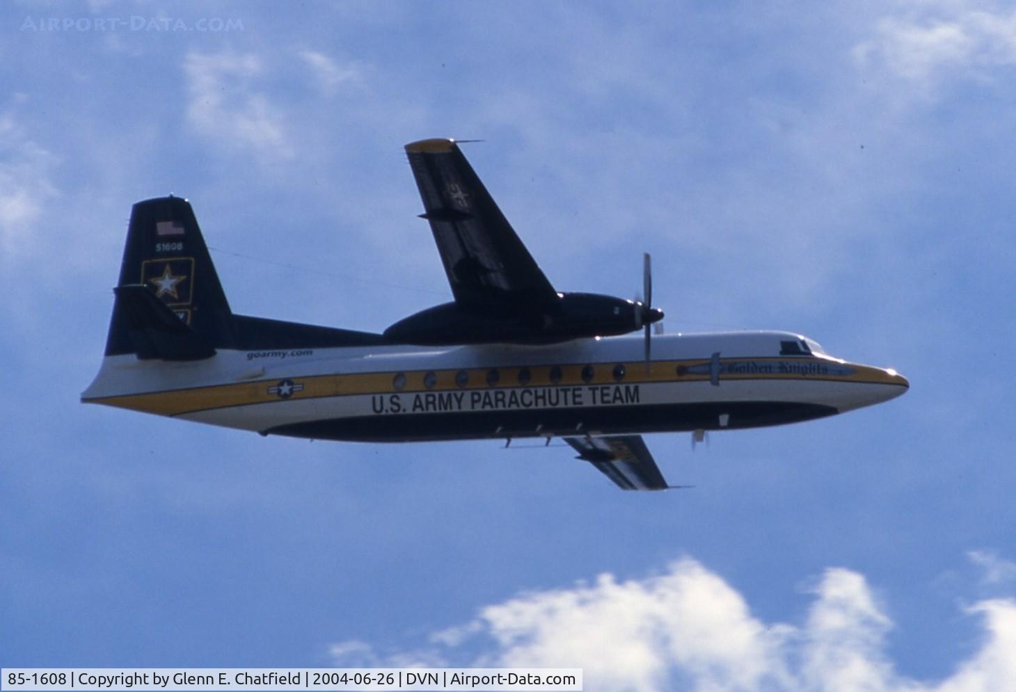 85-1608, 1984 Fokker C-31A (F27-400M) Troopship C/N 10668, C-31A at the Quad Cities Air Show