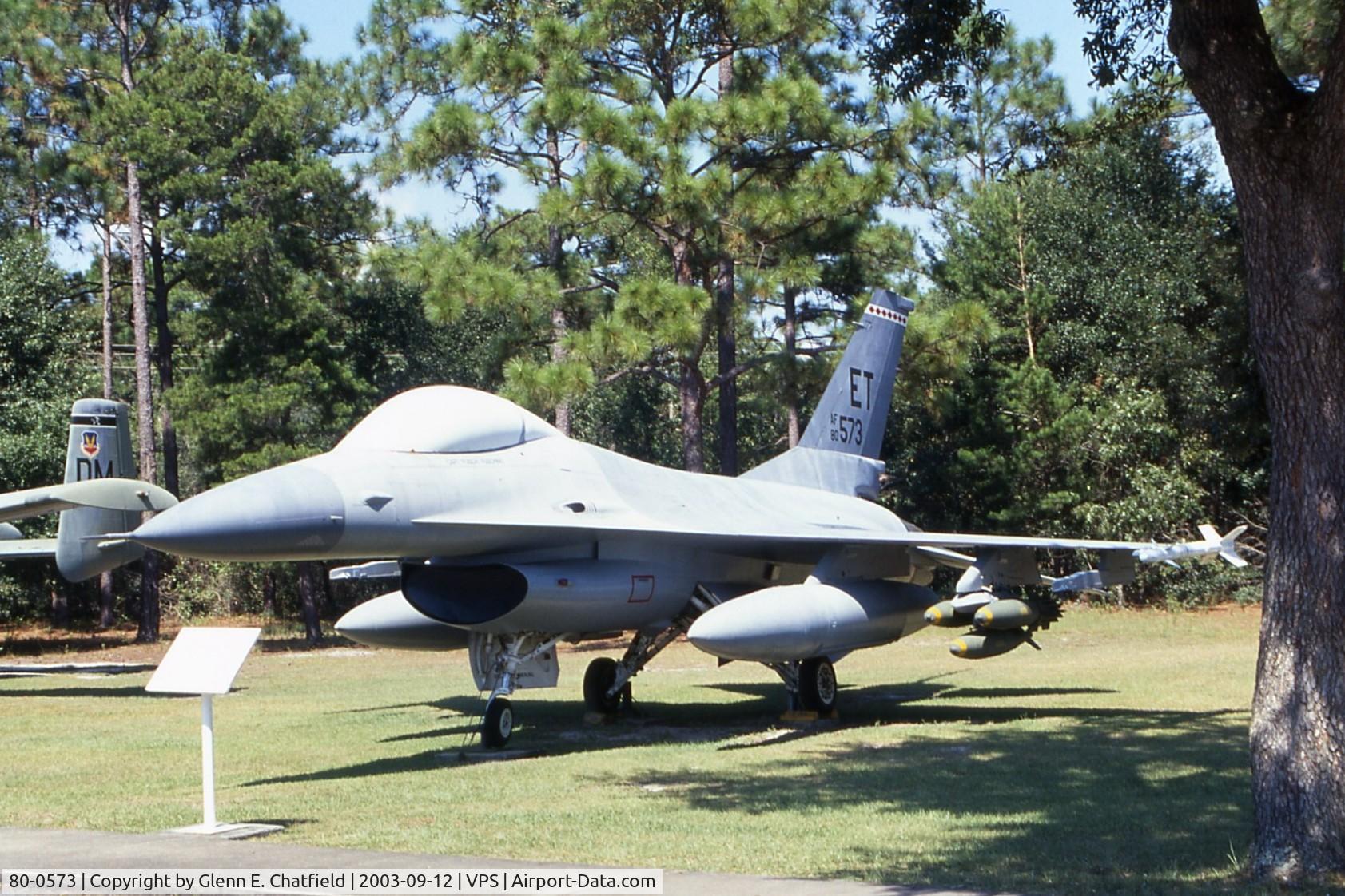 80-0573, General Dynamics F-16A Fighting Falcon C/N 61-294, F-16A at the USAF Armament Museum