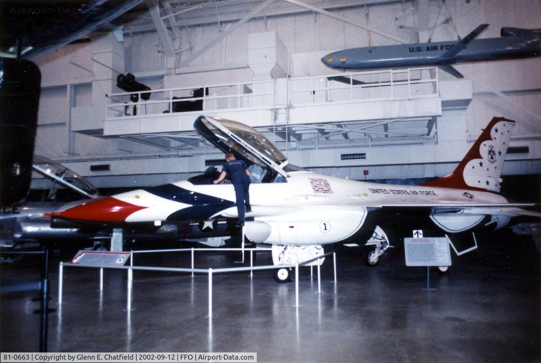 81-0663, 1981 General Dynamics F-16A Fighting Falcon C/N 61-344, F-16A at the National Museum of the U.S. Air Force