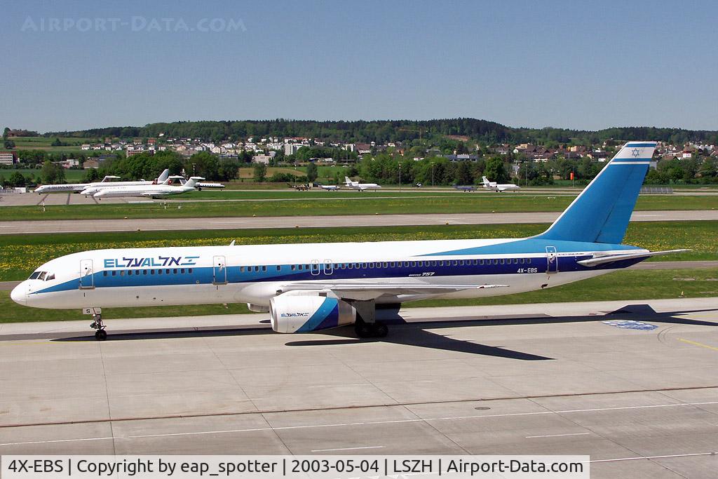 4X-EBS, 1990 Boeing 757-258 C/N 24884, taxi to the gate