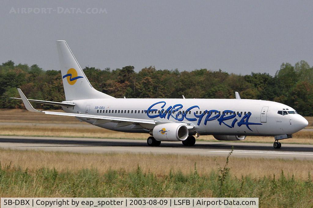 5B-DBX, 2003 Boeing 737-8Q8 C/N 33699, Departing runway 16 to Heraklion