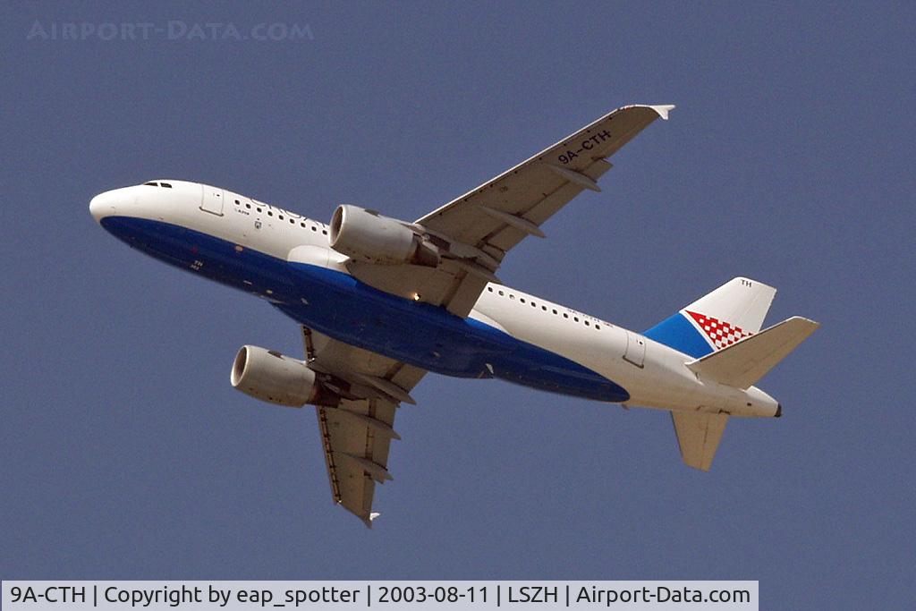 9A-CTH, 1998 Airbus A319-112 C/N 833, Departing from ZÃ¼rich