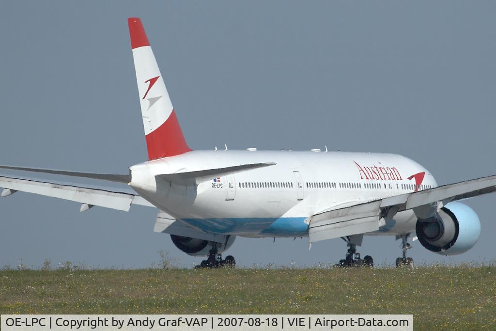 OE-LPC, 2002 Boeing 777-2Z9/ER C/N 29313, Austrian Airlines B777-200