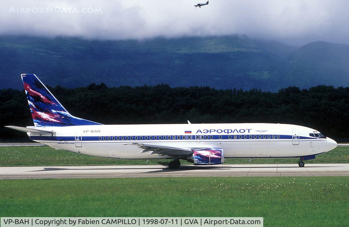 VP-BAH, 1998 Boeing 737-400 C/N 29201, Aeroflot