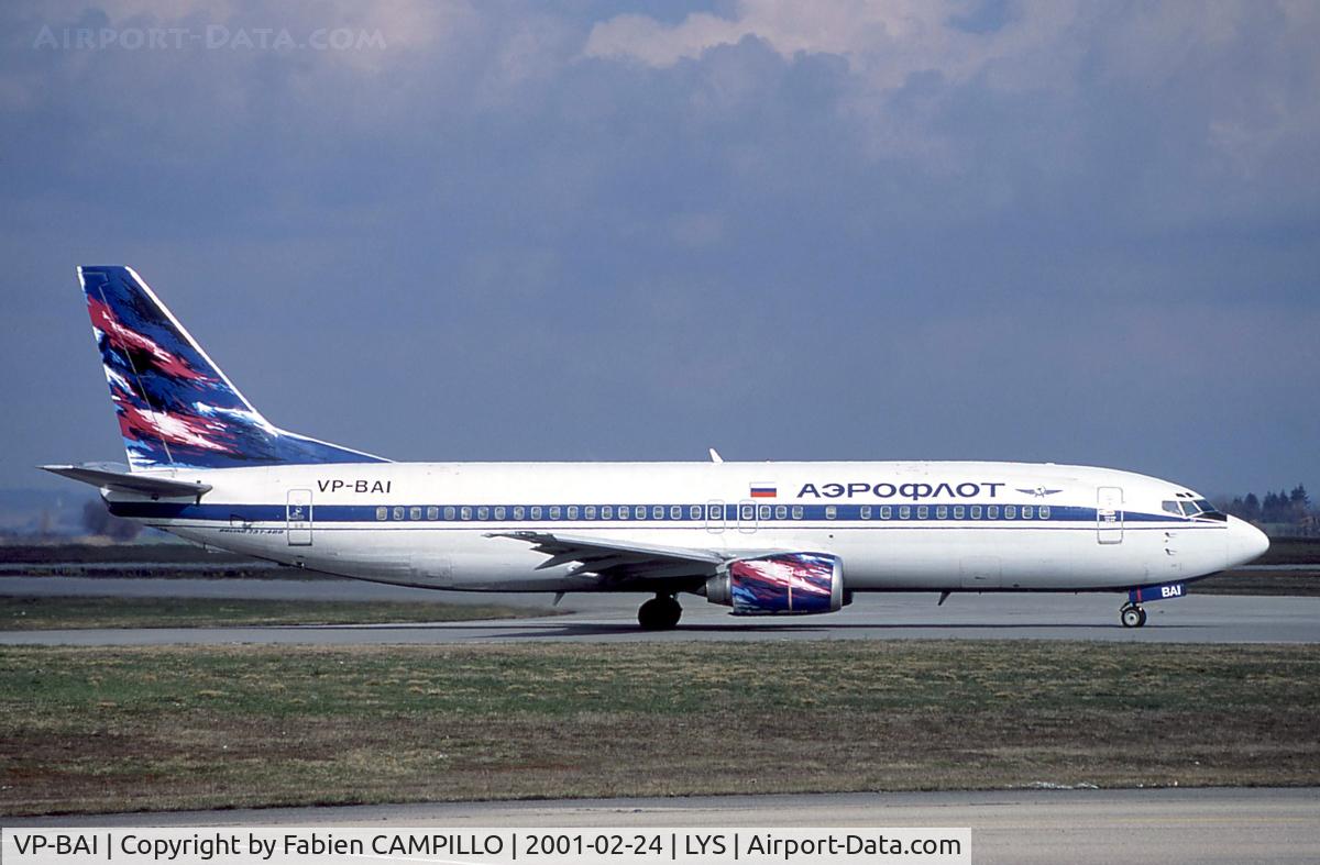 VP-BAI, 1998 Boeing 737-4M0 C/N 29202, Aeroflot