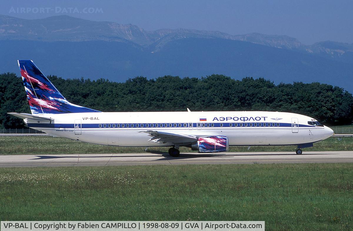 VP-BAL, 1998 Boeing 737-4M0 C/N 29204, Aeroflot