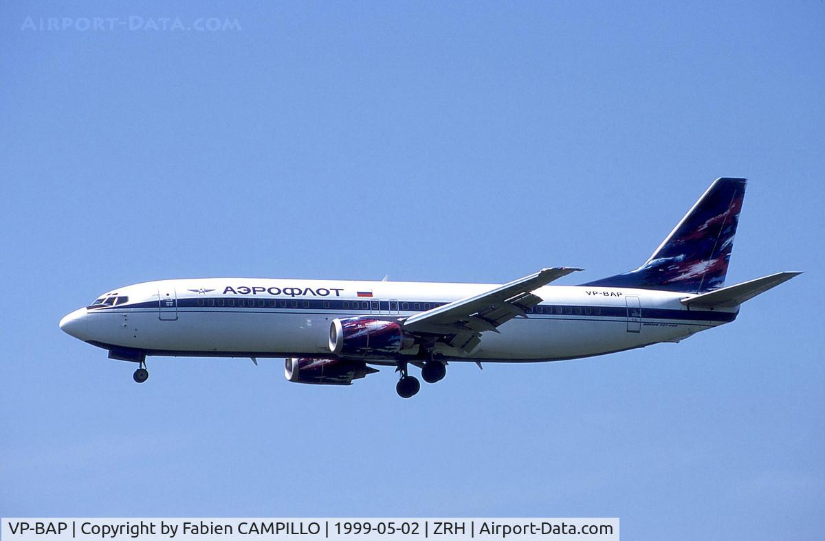 VP-BAP, 1998 Boeing 737-4M0 C/N 29208, Aeroflot