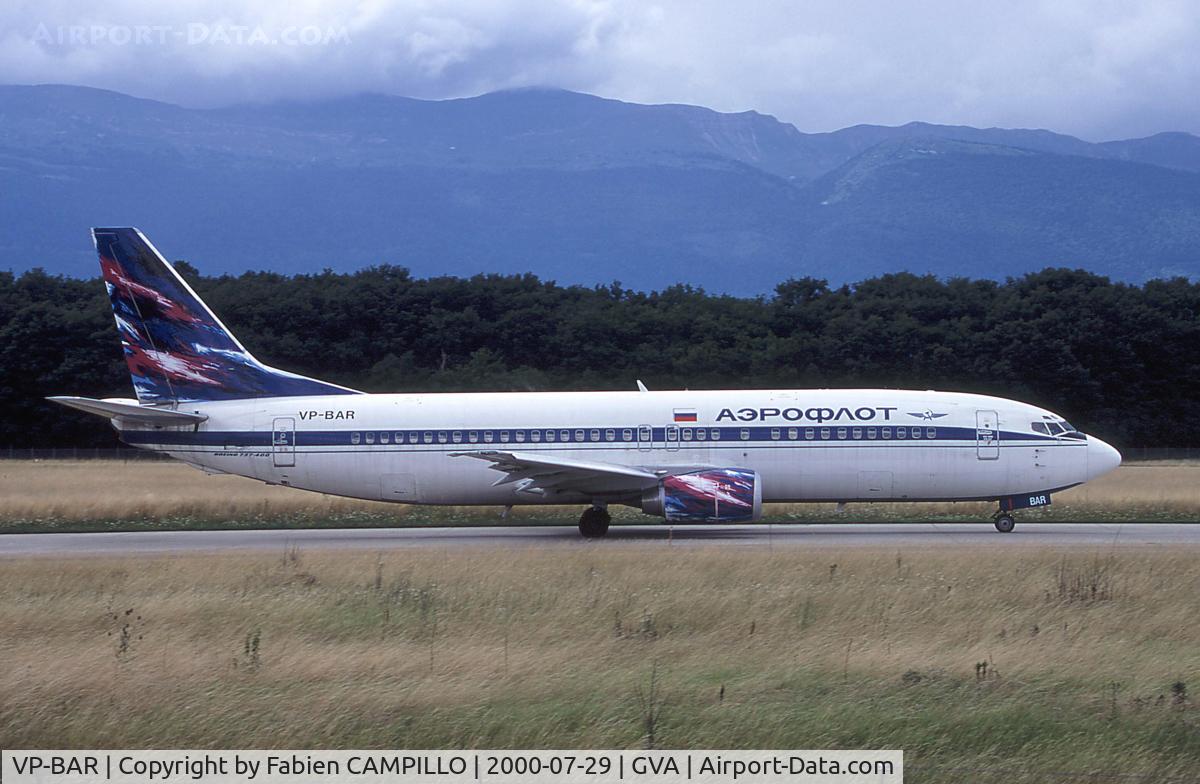 VP-BAR, 1999 Boeing 737-4M0 C/N 29210, Aeroflot