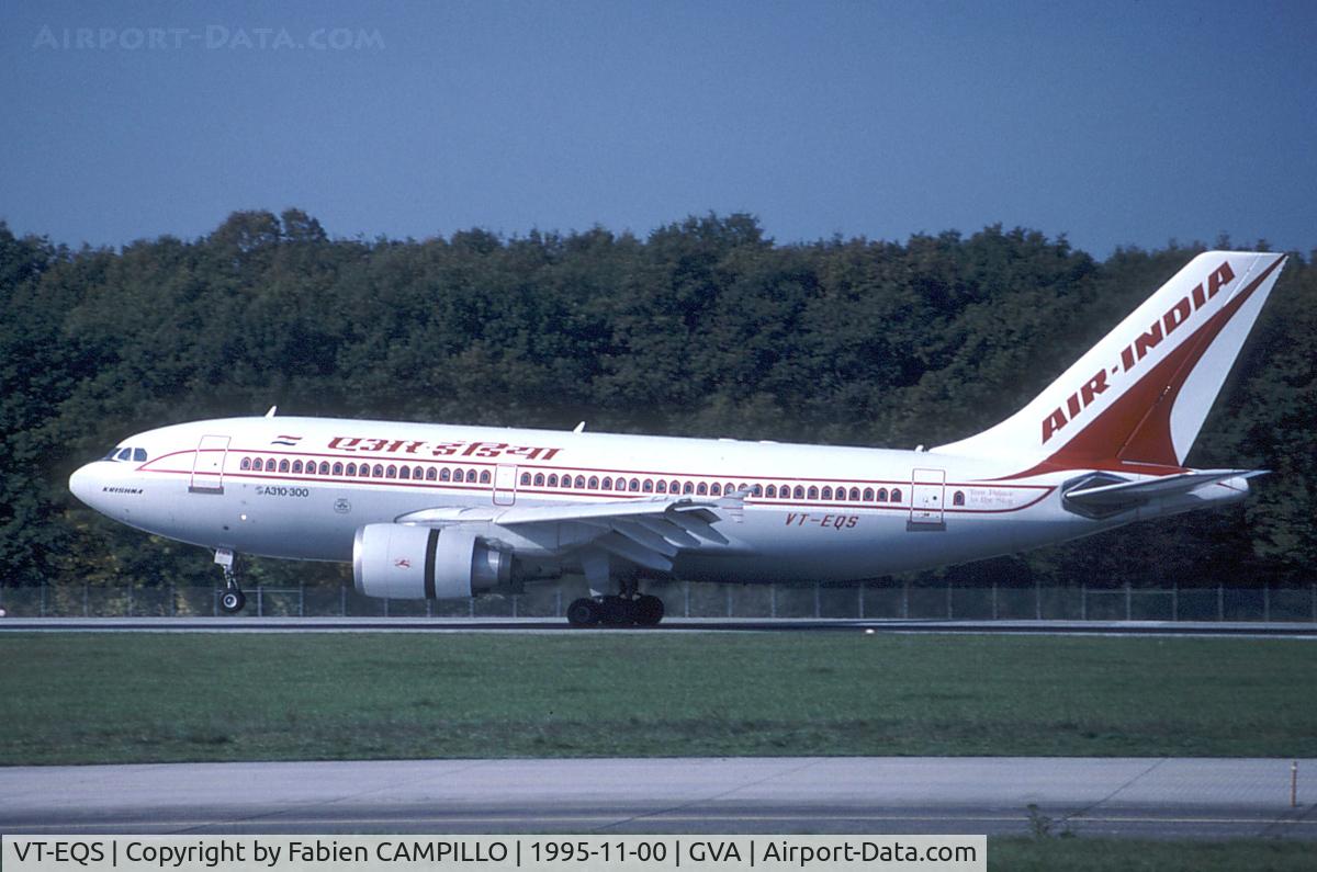VT-EQS, 1990 Airbus A310-304 C/N 538, Air India