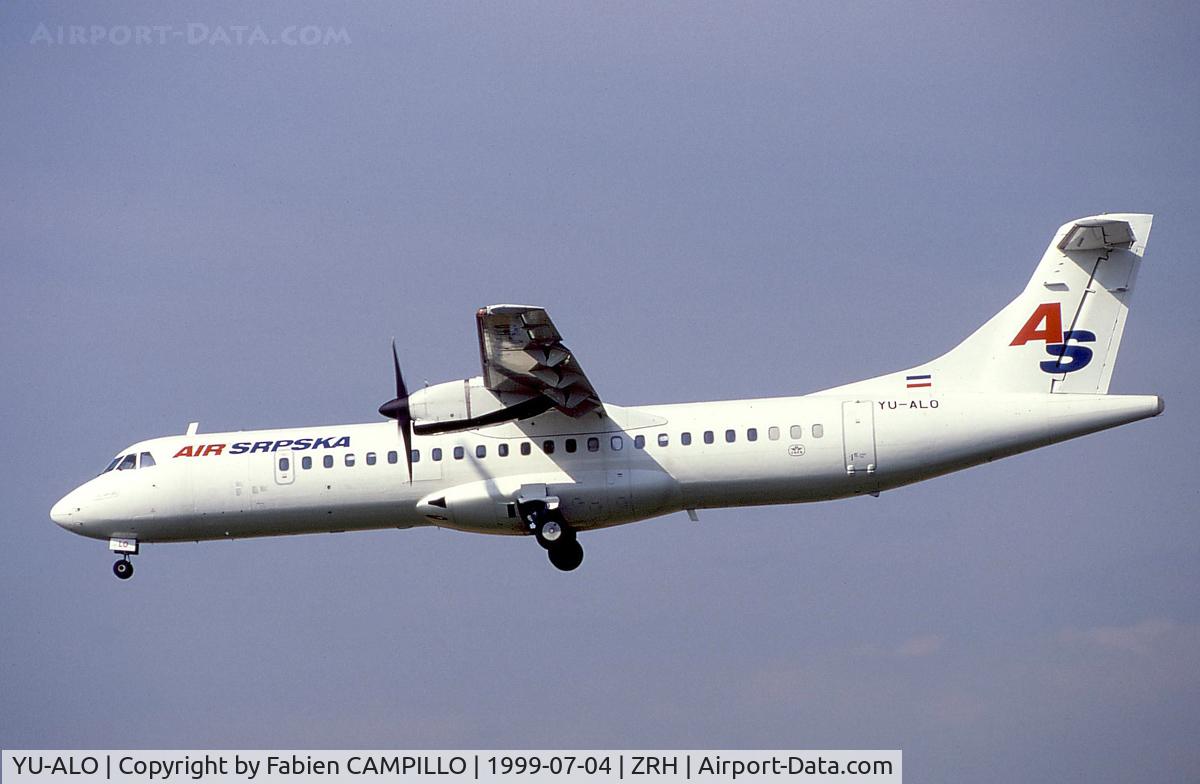 YU-ALO, 1990 ATR 72-202 C/N 186, Air Srpska