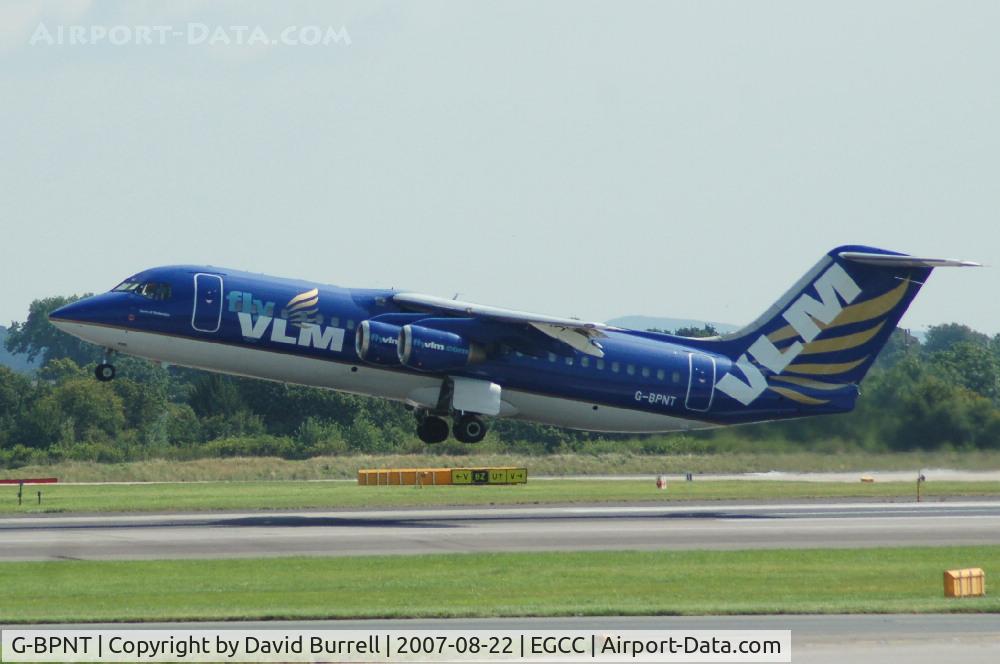 G-BPNT, 1989 British Aerospace BAe.146-300 C/N E3126, VLM - Taking Off