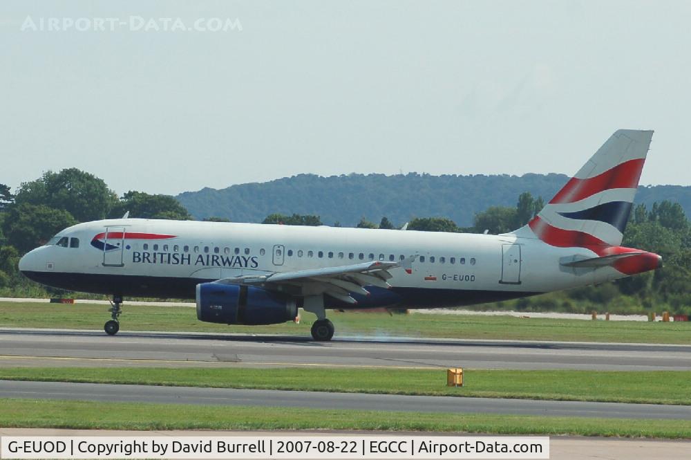 G-EUOD, 2001 Airbus A319-131 C/N 1558, British Airways - Landing