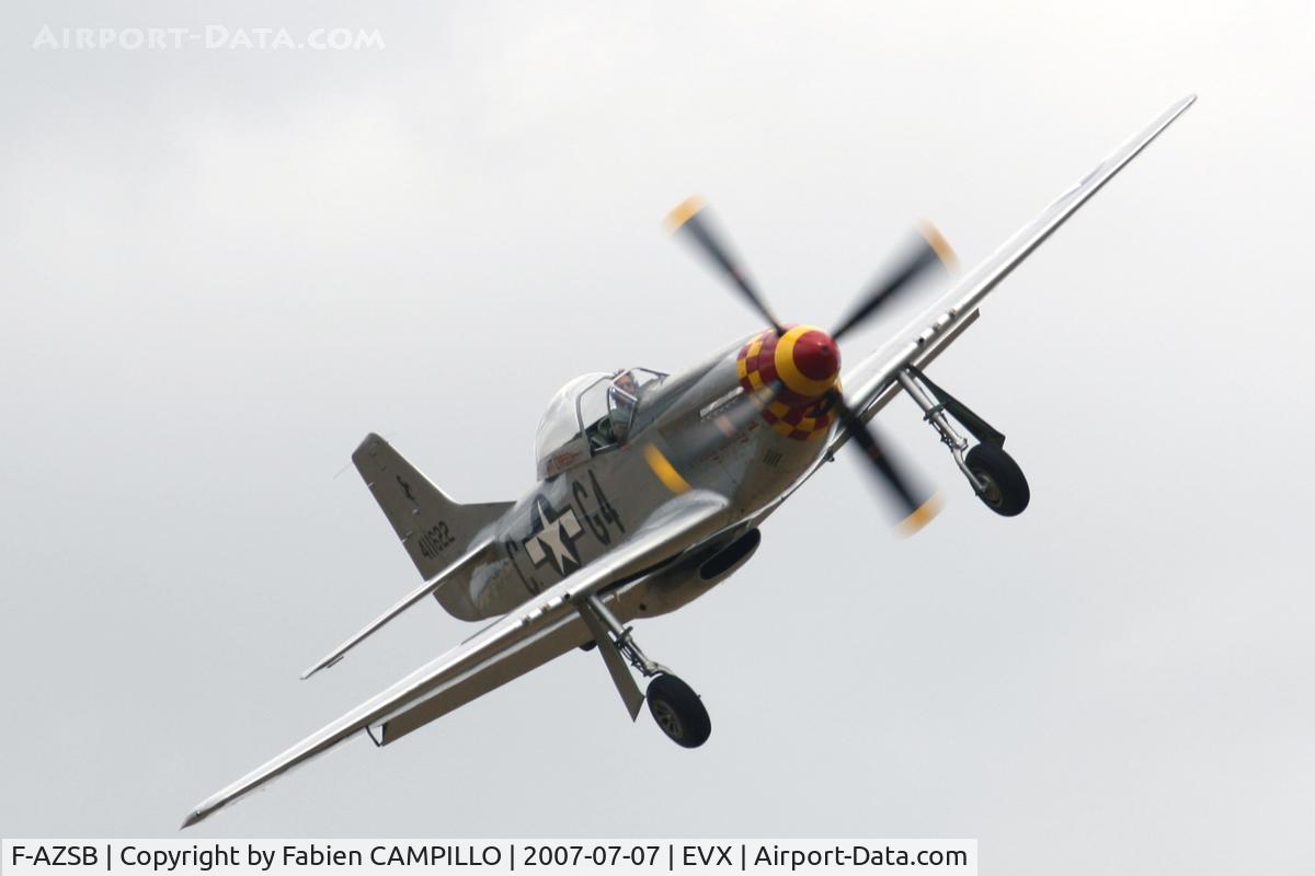 F-AZSB, 1944 North American P-51D Mustang C/N 122-40967, Evreux Air Base Open Day 2007