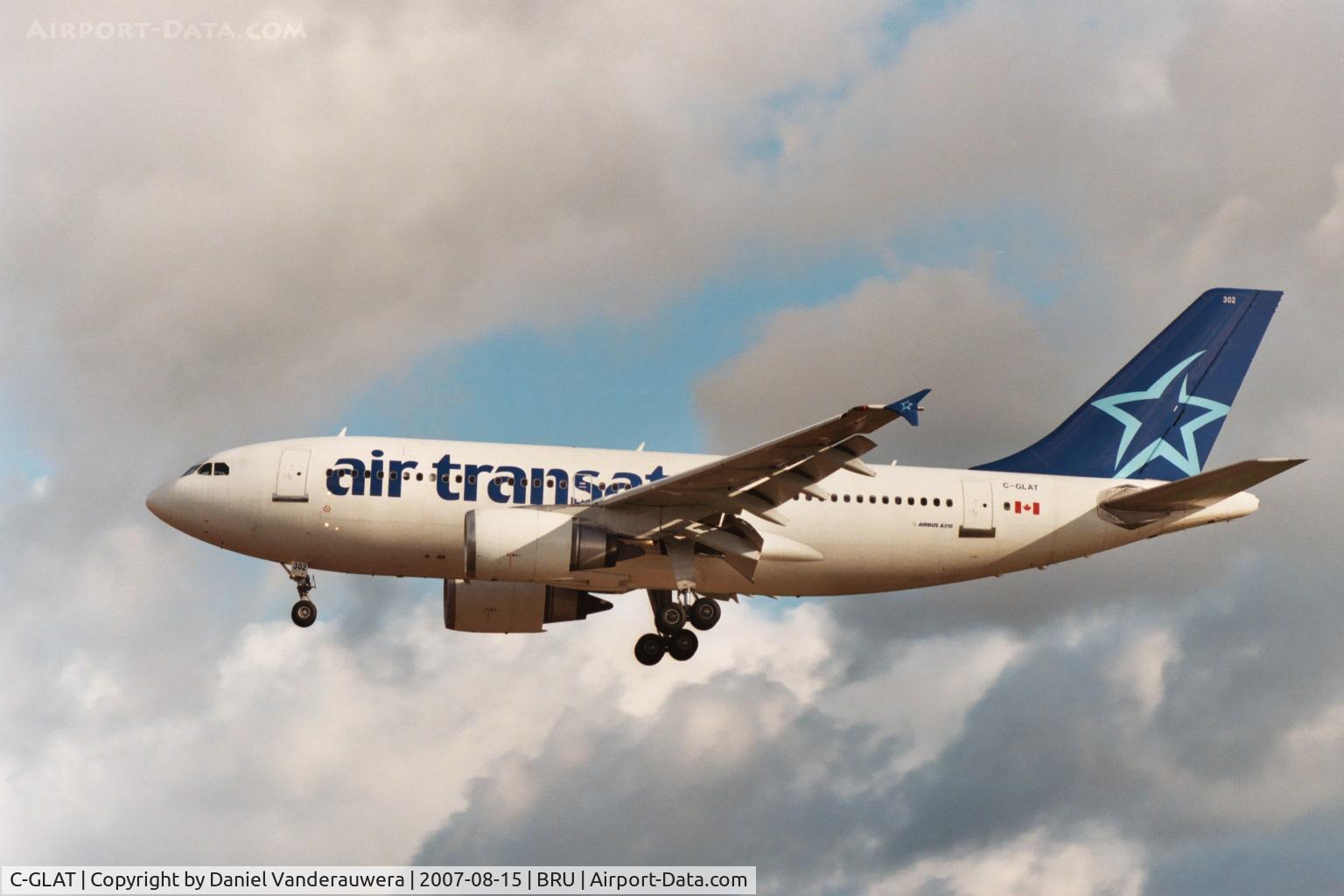 C-GLAT, 1991 Airbus A310-308 C/N 588, flight TSC218 is descending to rwy 25L