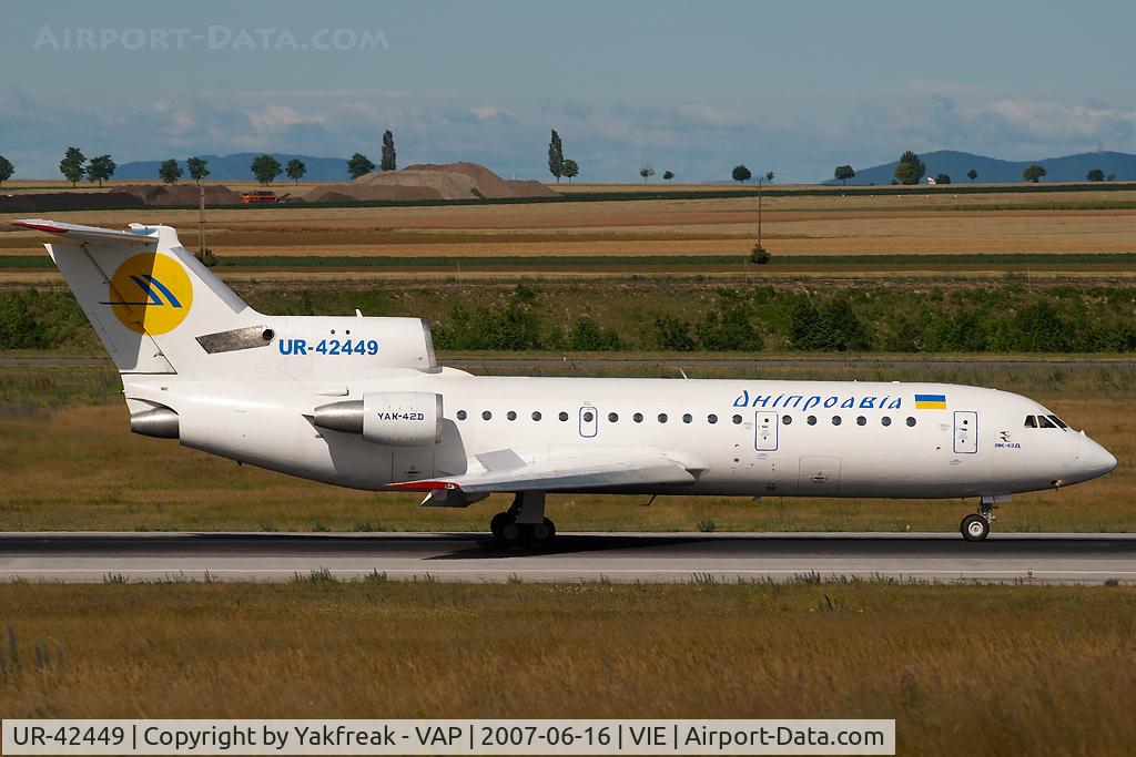 UR-42449, 1994 Yakovlev Yak-42D C/N 1401018, Dnepravia Yakovlev 42