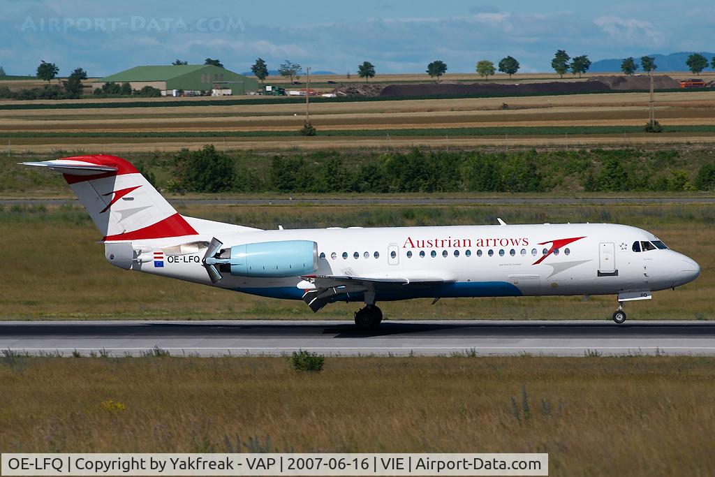 OE-LFQ, 1996 Fokker 70 (F-28-0070) C/N 11568, Austrian Arrows Fokker 70