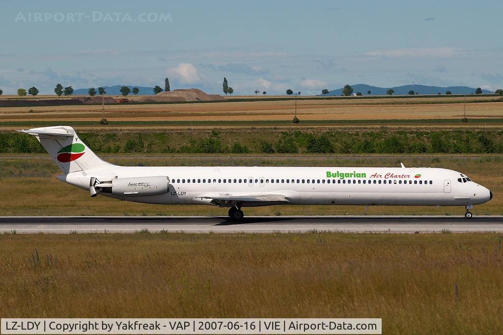 LZ-LDY, 1985 McDonnell Douglas MD-82 (DC-9-82) C/N 49213, Bulgarian Air Charter MD80