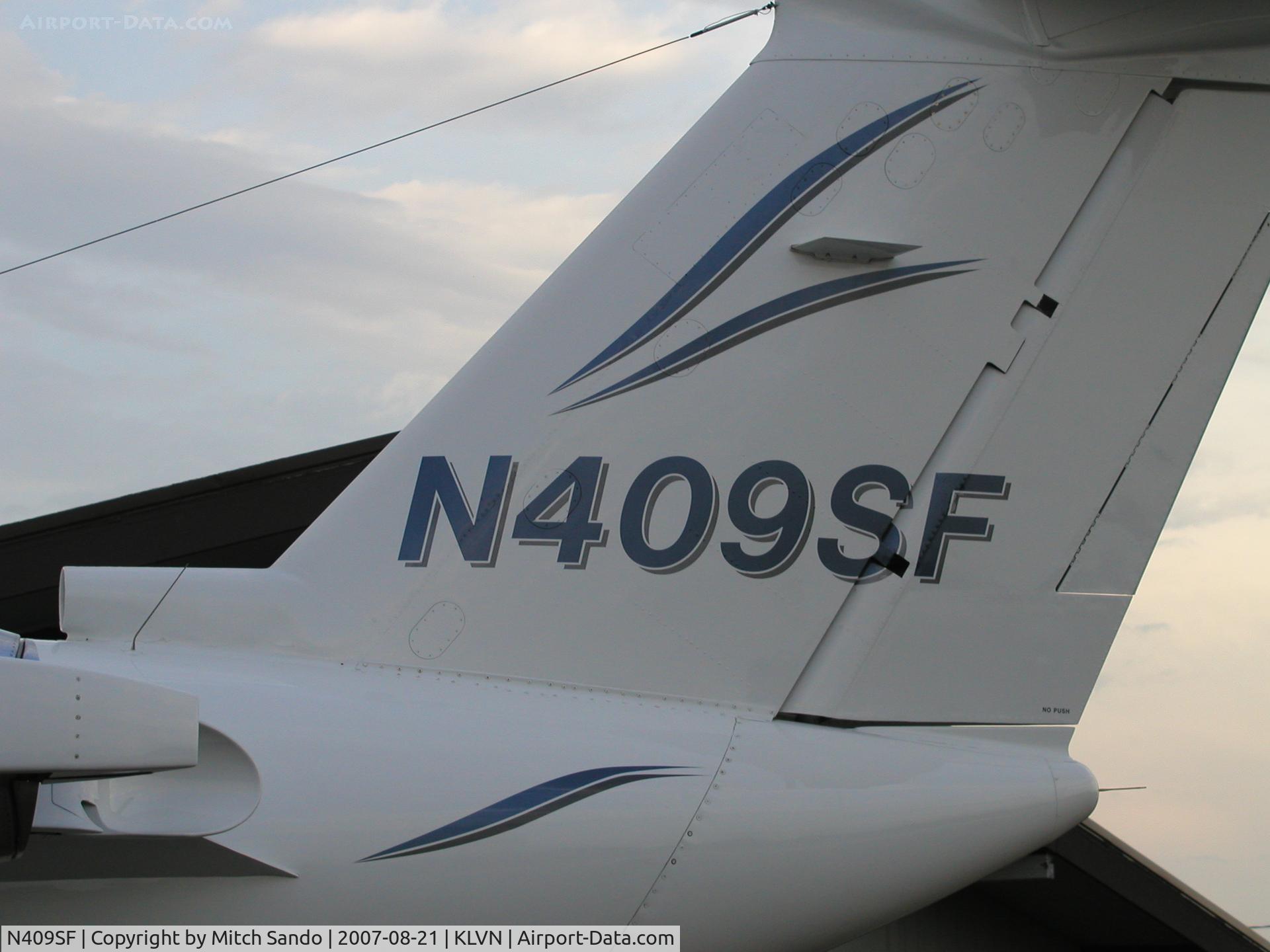 N409SF, 1984 Cessna 650 Citation C/N 650-0029, Tail Numbers on 409SF.