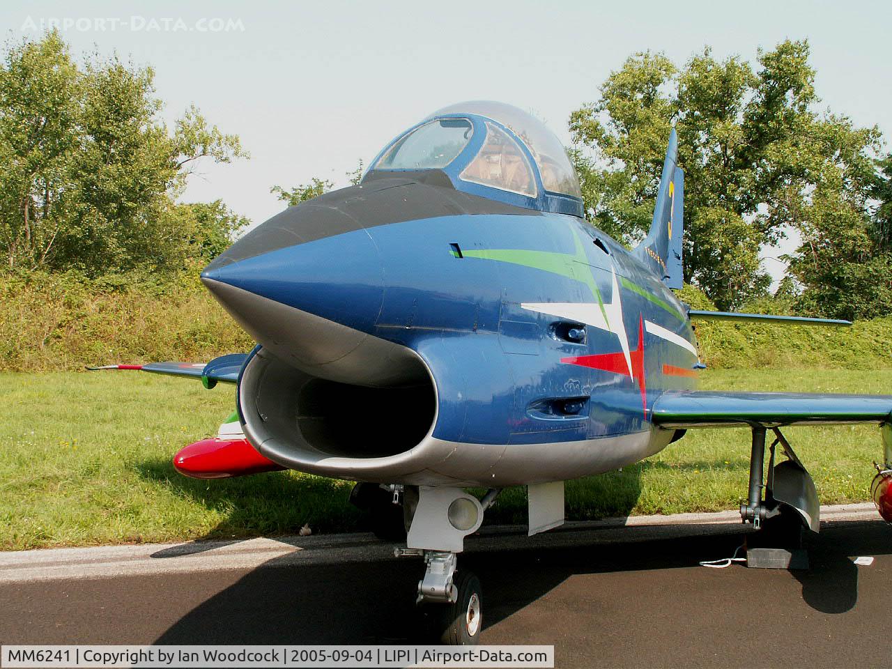 MM6241, Fiat G-91PAN C/N 7, Fiat G-91 PAN/Preserved (Frecce Tricolori colours)Rivolto-Udine