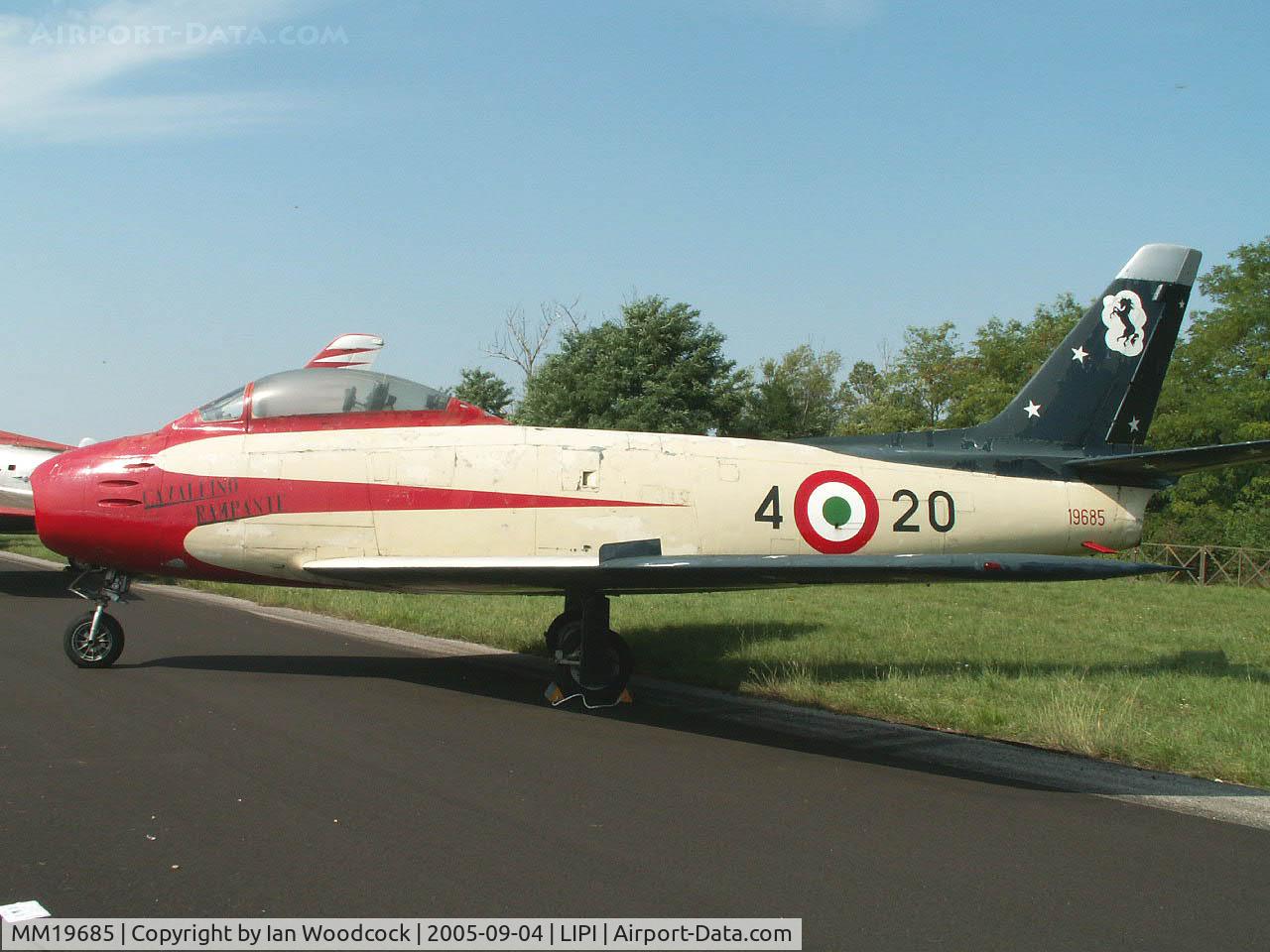 MM19685, Canadair CL-13A Sabre C/N 585, Canadair CL-13A/Preserved/Rivolto-Udine