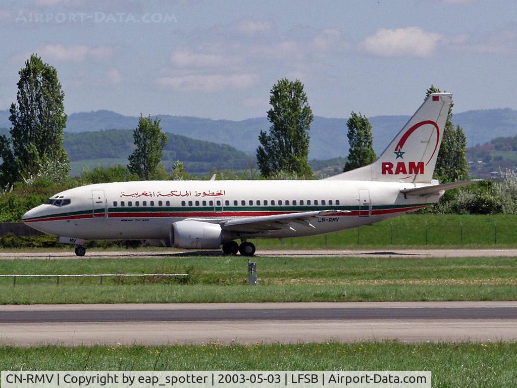 CN-RMV, 1991 Boeing 737-5B6 C/N 25317, taxi on taxiway bravo