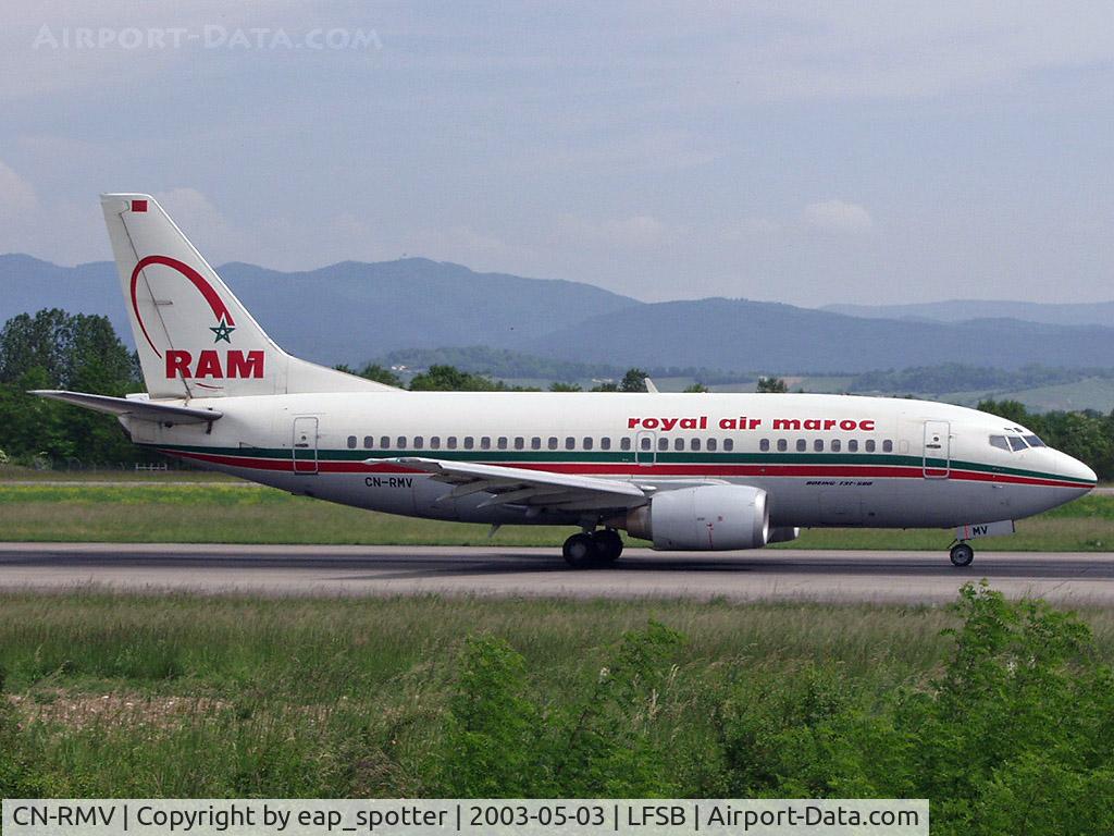 CN-RMV, 1991 Boeing 737-5B6 C/N 25317, departing on runway 16