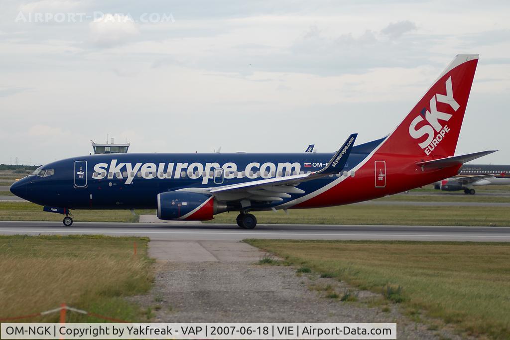 OM-NGK, 2007 Boeing 737-76N C/N 34756/2208, Sky Europe Boeing 737-700