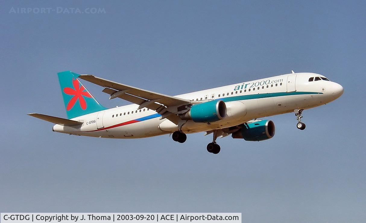 C-GTDG, 2001 Airbus A320-214 C/N 1571, Airbus A320-200