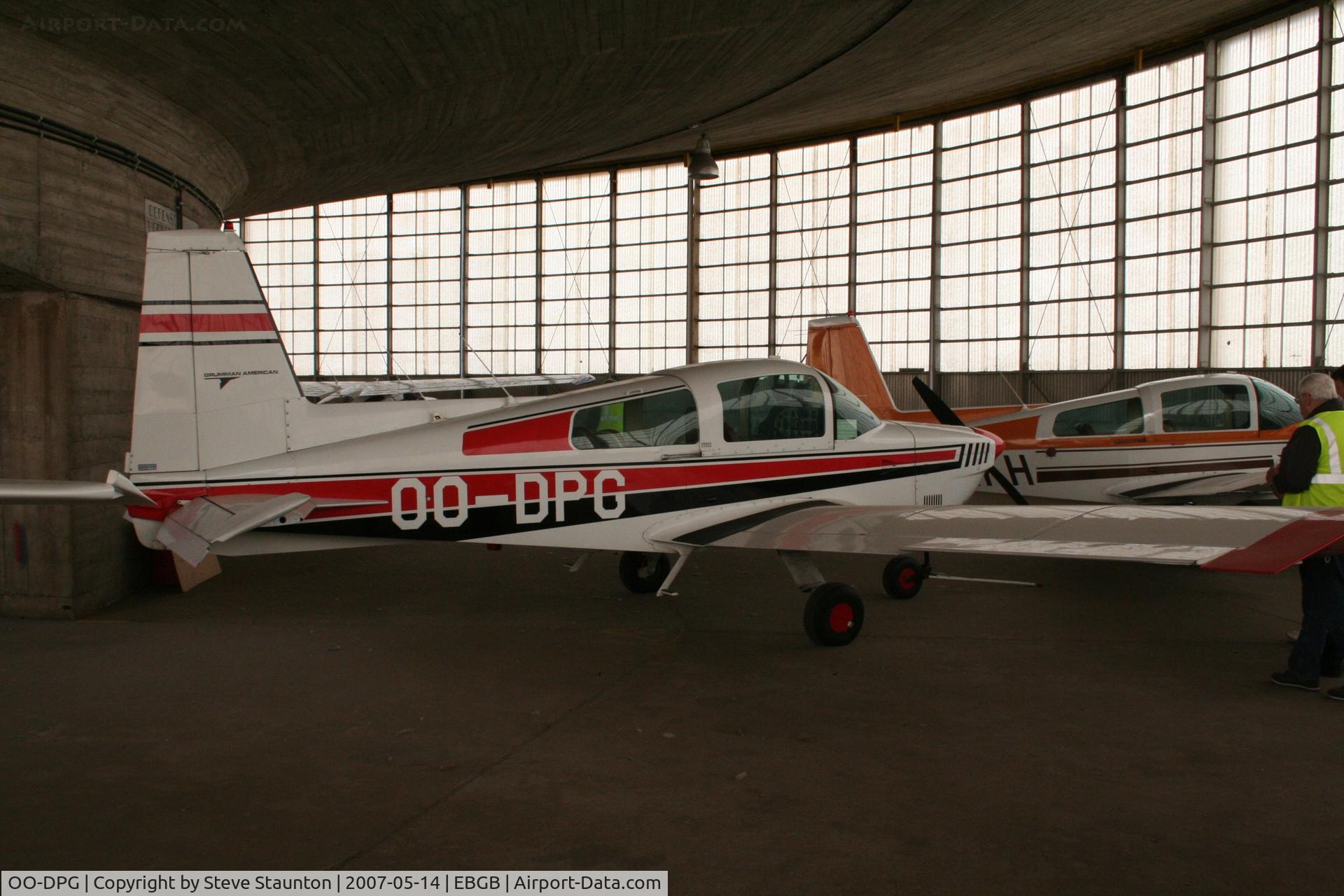 OO-DPG, 1974 Grumman American AA-5 Traveler C/N AA5-0647, Taken on a Aeroprint tour @ Grimbergen