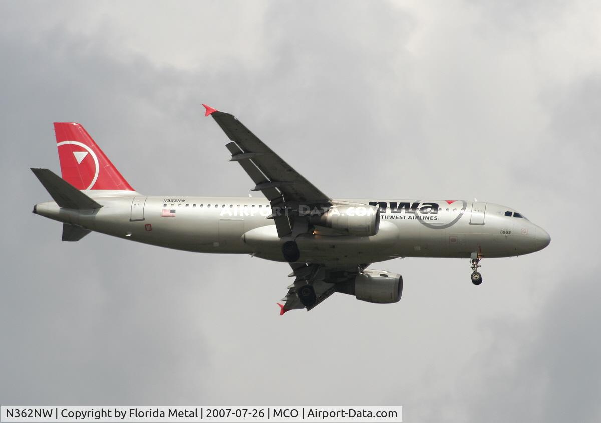 N362NW, 1998 Airbus A320-212 C/N 0911, Northwest