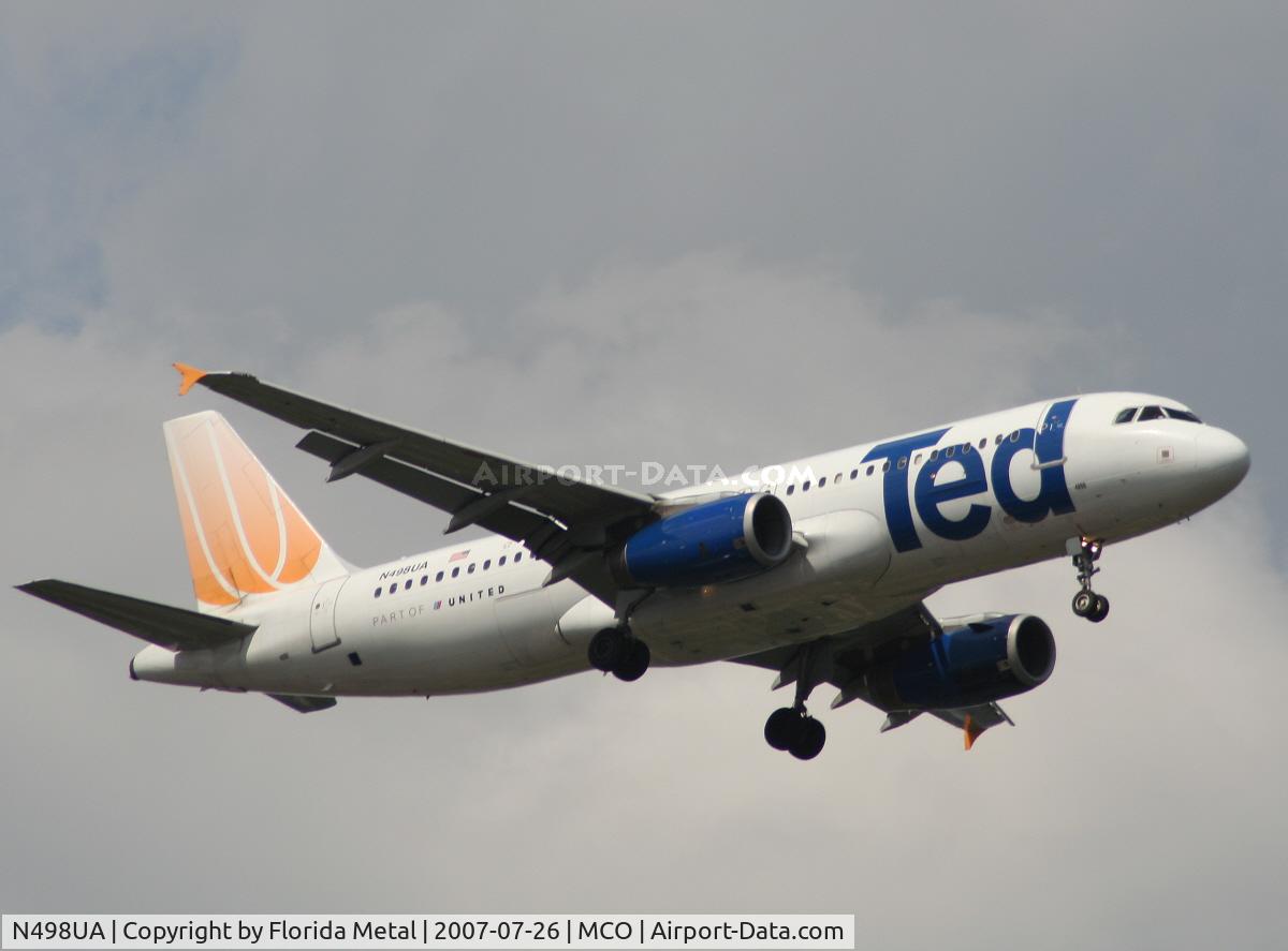 N498UA, 2002 Airbus A320-232 C/N 1865, Ted