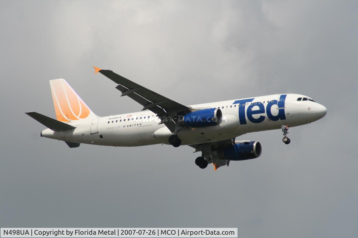 N498UA, 2002 Airbus A320-232 C/N 1865, Ted