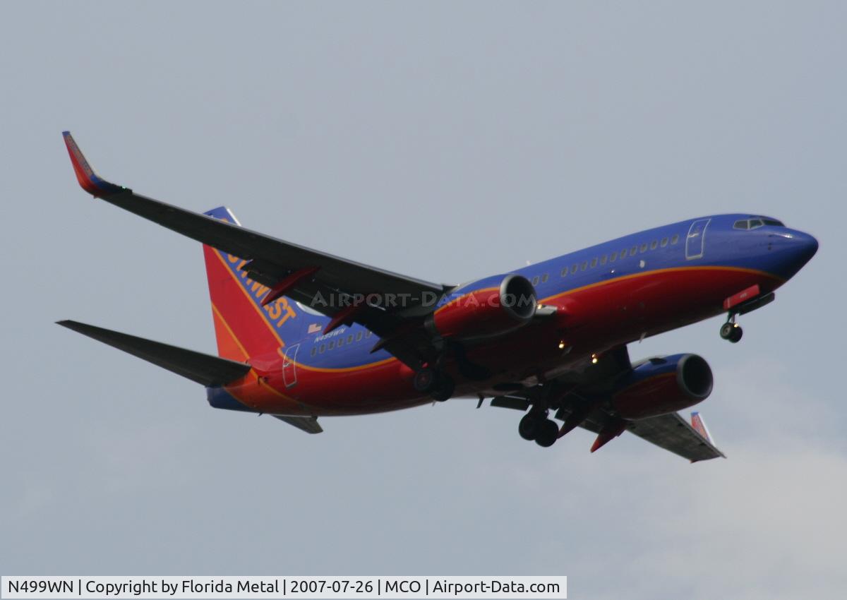 N499WN, 2005 Boeing 737-7H4 C/N 32481, Southwest