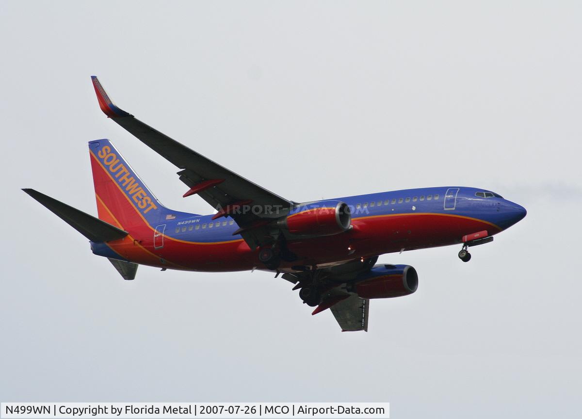 N499WN, 2005 Boeing 737-7H4 C/N 32481, Southwest