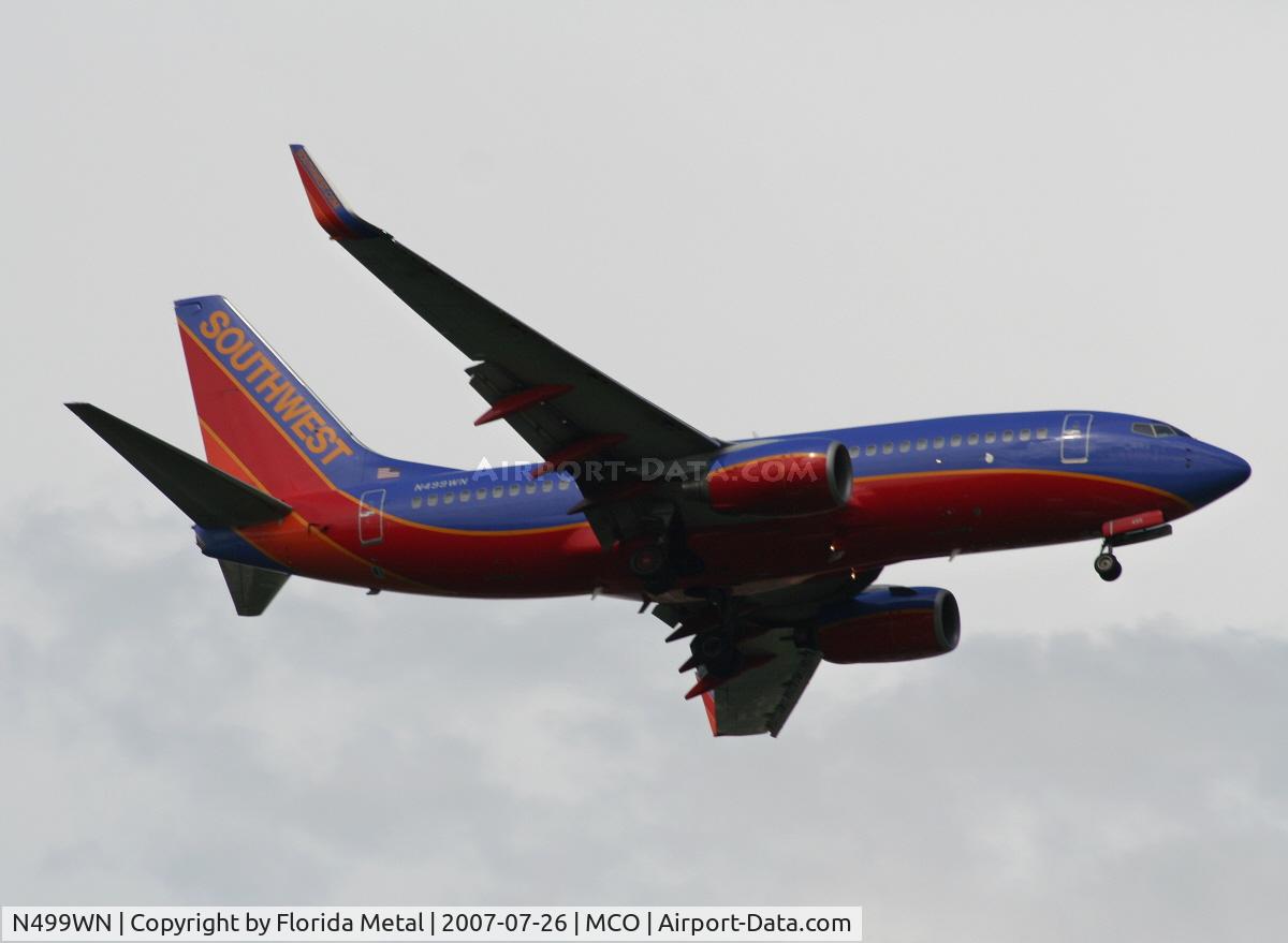 N499WN, 2005 Boeing 737-7H4 C/N 32481, Southwest