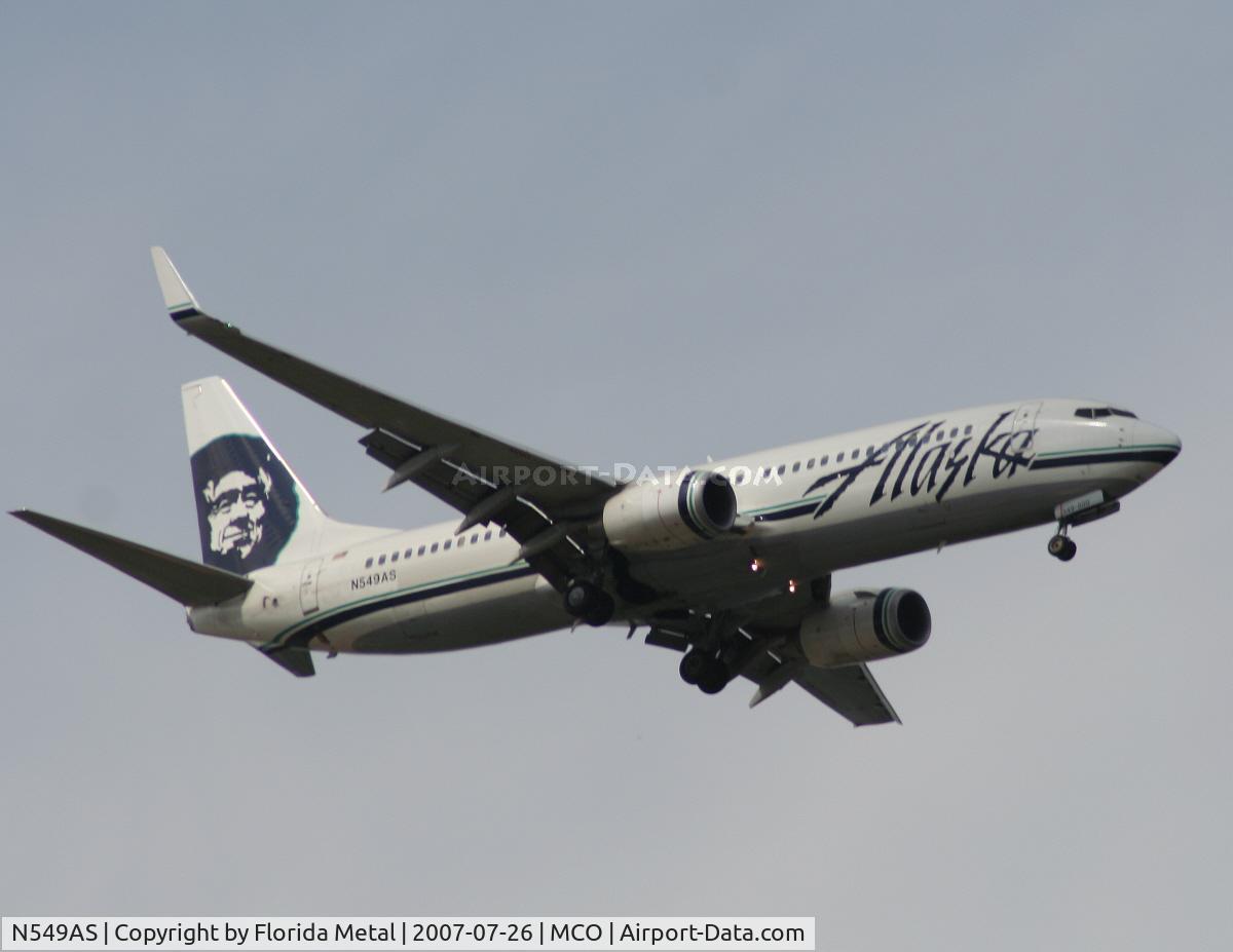 N549AS, 2005 Boeing 737-8FH C/N 30824, Alaska