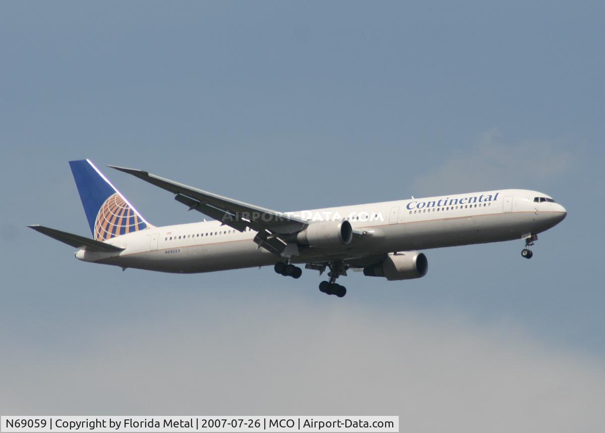 N69059, 2002 Boeing 767-424/ER C/N 29454, Continental