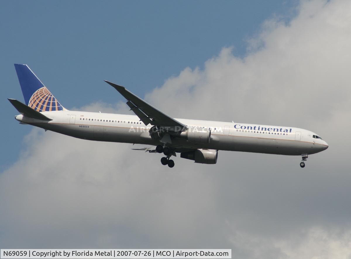 N69059, 2002 Boeing 767-424/ER C/N 29454, Continental