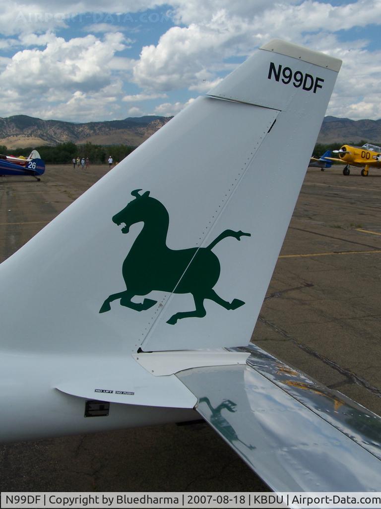 N99DF, 1999 Stoddard-Hamilton Glastar GS-1 C/N 5221, Parked for Display at Boulder open house